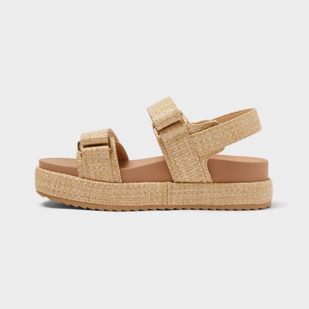 A New Day - Women’s Tanner Sandals with Memory Foam Insole - A Tan - Picture 2 of 4